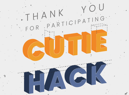 Cutie Hack 2018 Thank You Graphic